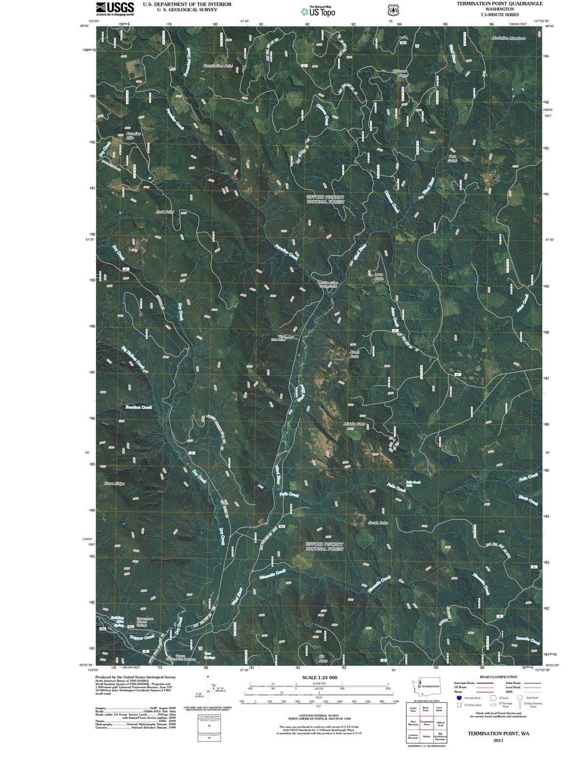 2011 Termination Point, WA - Washington - USGS Topographic Map