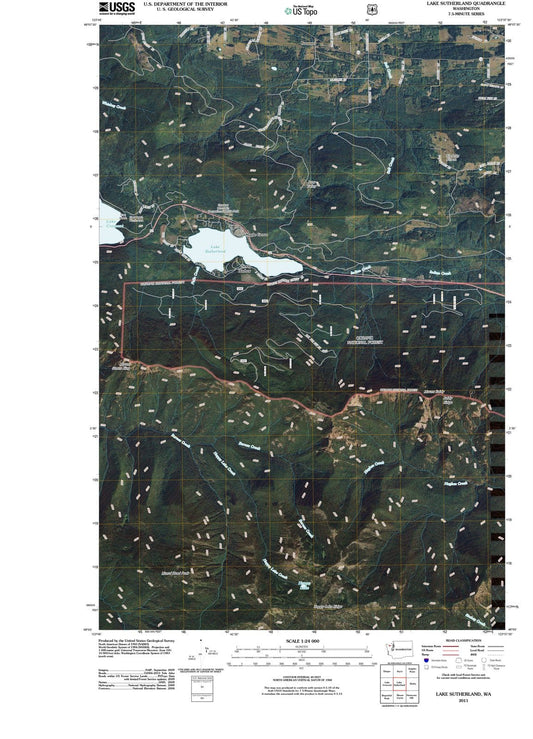 2011 Lake Sutherland, WA - Washington - USGS Topographic Map