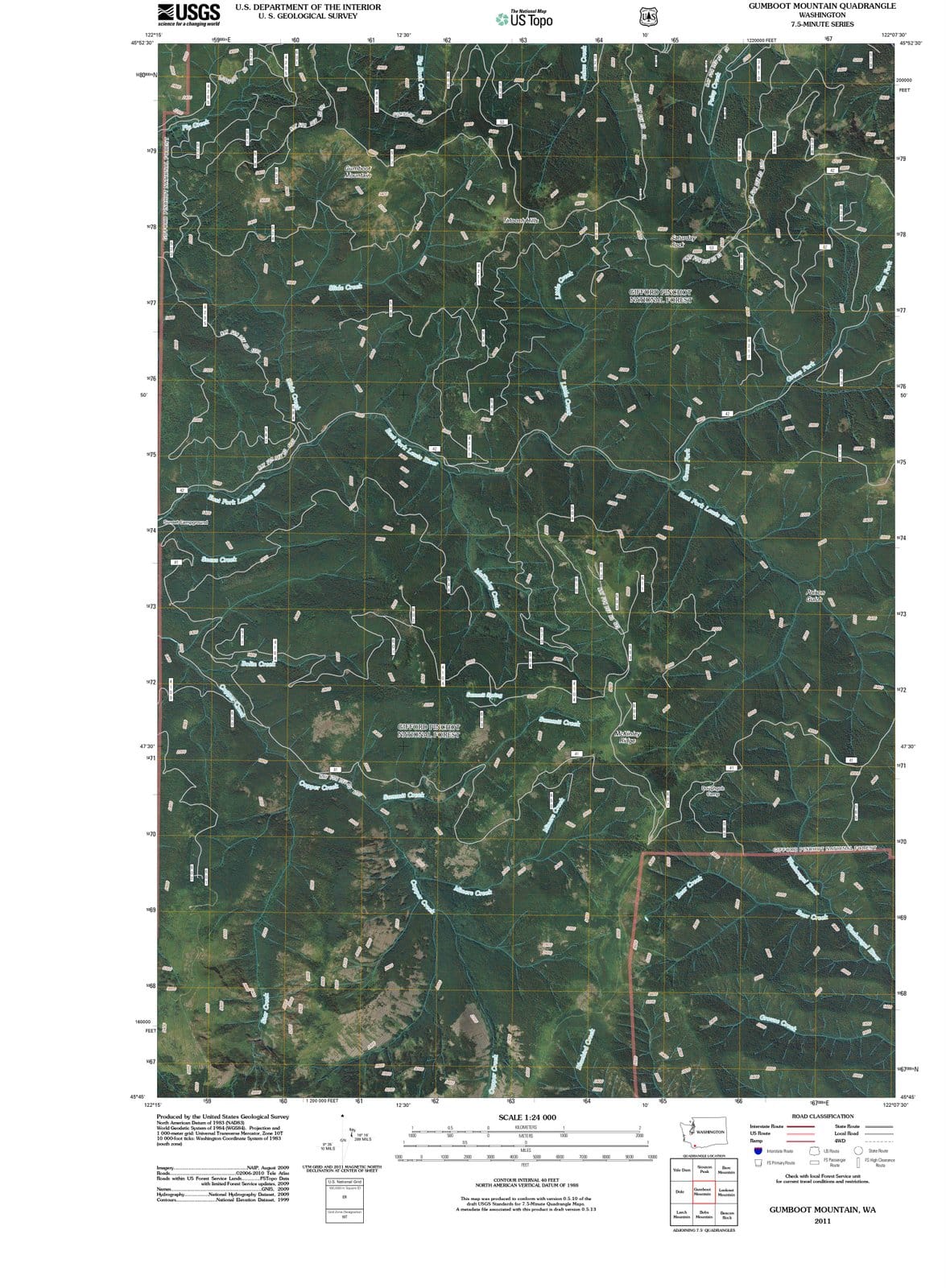 2011 Gumboot Mountain, WA - Washington - USGS Topographic Map