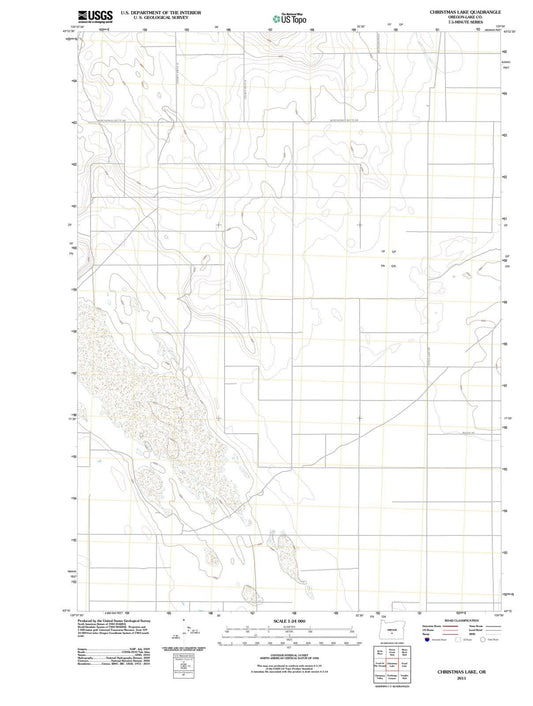 2011 Christmas Lake, OR - Oregon - USGS Topographic Map