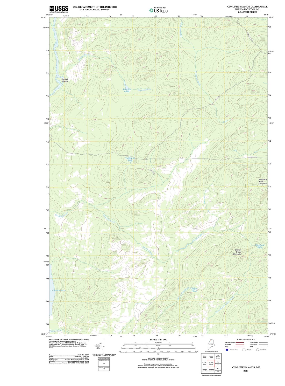 2011 Cunliffe Islands, ME - Maine - USGS Topographic Map