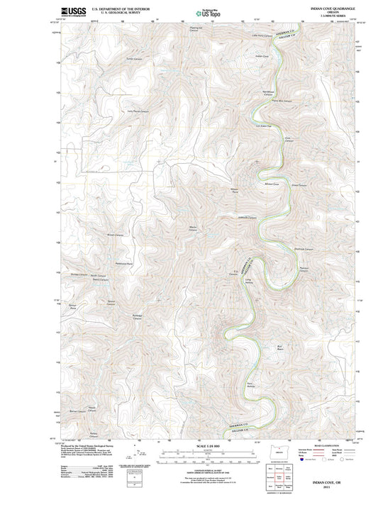 2011 Indian Cove, OR - Oregon - USGS Topographic Map