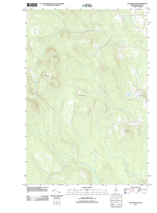 2011 Packard Lake, ME - Maine - USGS Topographic Map