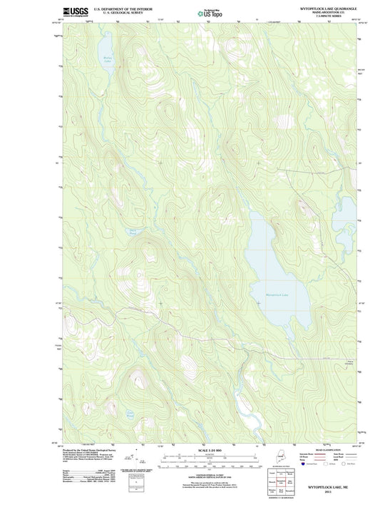 2011 Wytopitlock Lake, ME - Maine - USGS Topographic Map