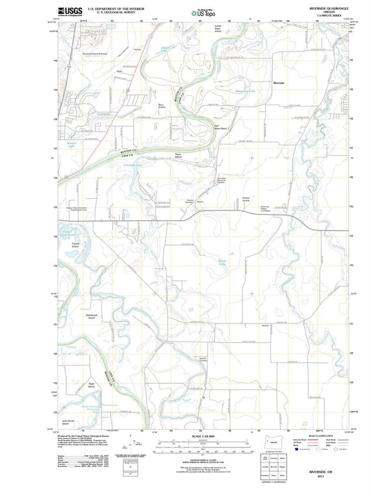 2011 Riverside, OR - Oregon - USGS Topographic Map