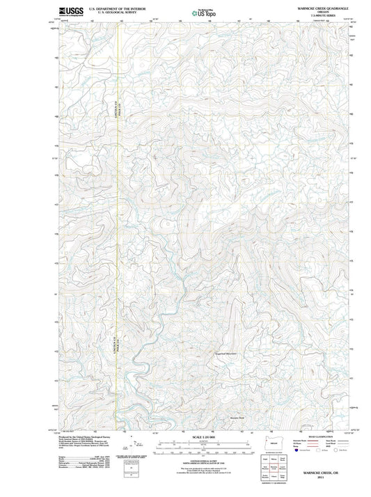 2011 Warnicke Creek, OR - Oregon - USGS Topographic Map