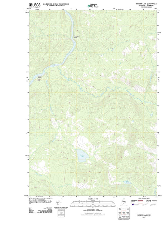 2011 McKeen Lake, ME - Maine - USGS Topographic Map