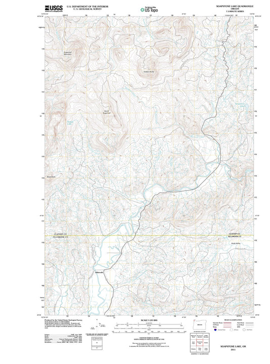 2011 Soapstone Lake, OR - Oregon - USGS Topographic Map