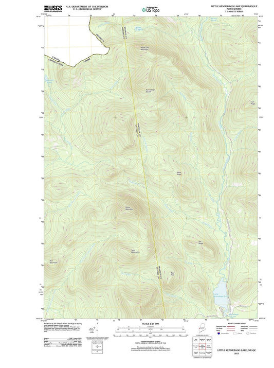 2011 Little Kennebago Lake, ME - Maine - USGS Topographic Map