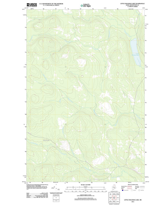 2011 Little Machias Lake, ME - Maine - USGS Topographic Map