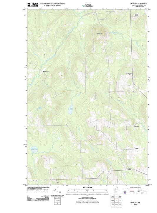 2011 Mud Lake, ME - Maine - USGS Topographic Map