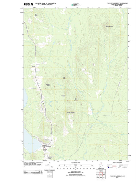 2011 Portage Lake East, ME - Maine - USGS Topographic Map