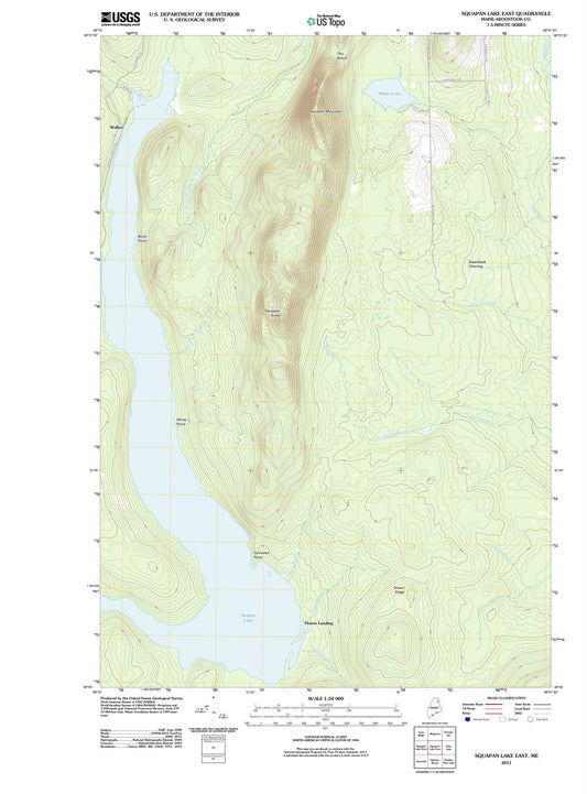 2011 Scopan Lake East, ME - Maine - USGS Topographic Map