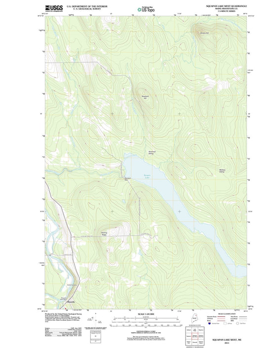 2011 Scopan Lake West, ME - Maine - USGS Topographic Map