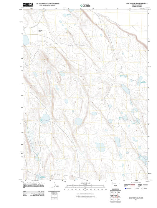 2011 Chicago Valley, OR - Oregon - USGS Topographic Map