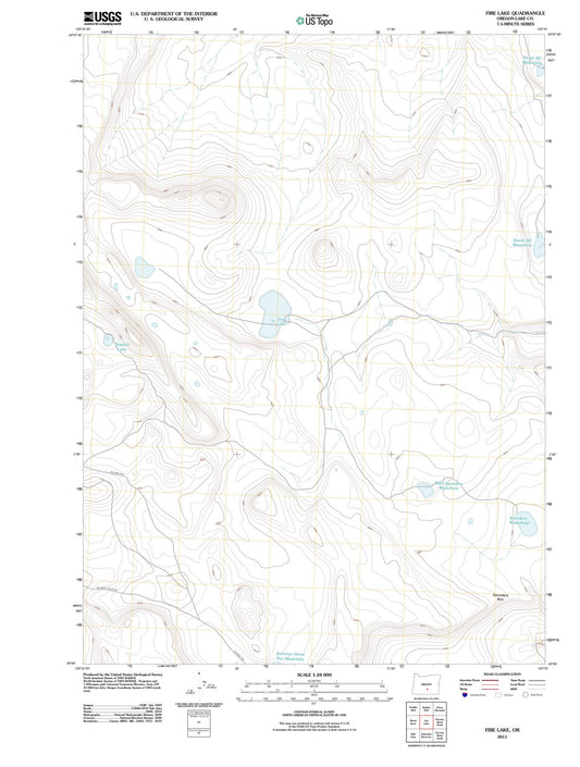 2011 Fire Lake, OR - Oregon - USGS Topographic Map