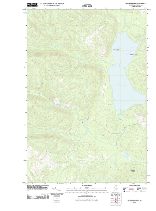 2011 Fish River Lake, ME - Maine - USGS Topographic Map