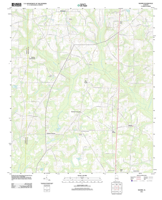2011 Madrid, AL - Alabama - USGS Topographic Map