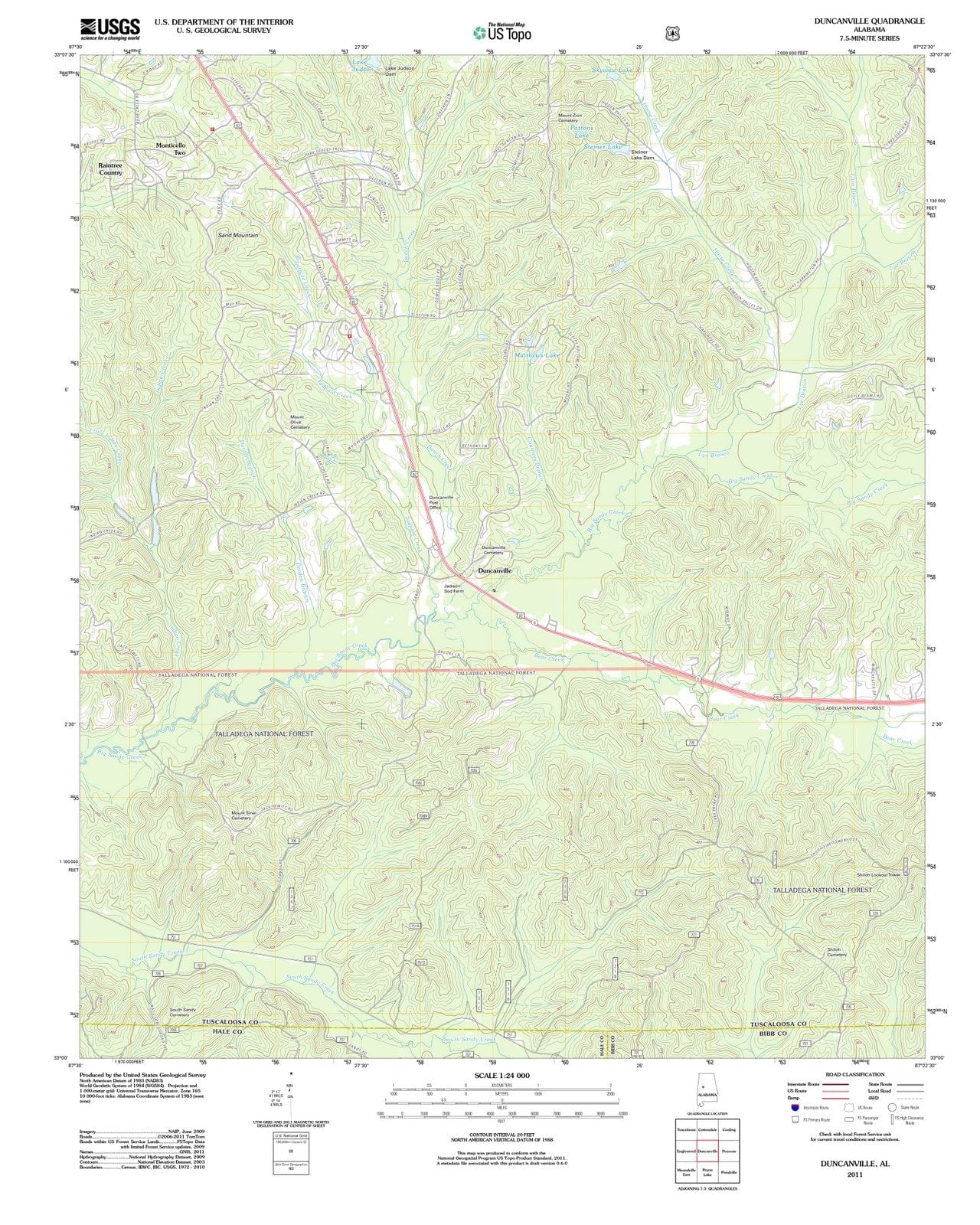 2011 Duncanville, AL - Alabama - USGS Topographic Map