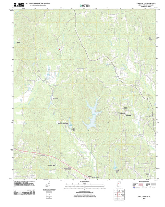 2011 Lake Lurleen, AL - Alabama - USGS Topographic Map