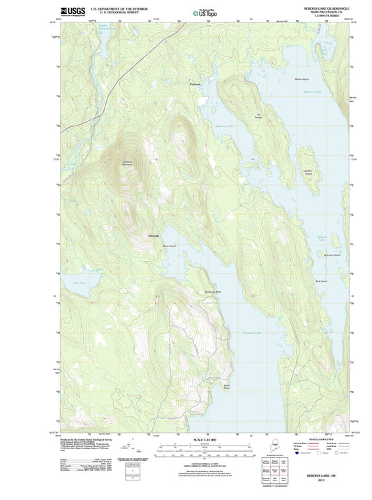 2011 Seboeis Lake, ME - Maine - USGS Topographic Map