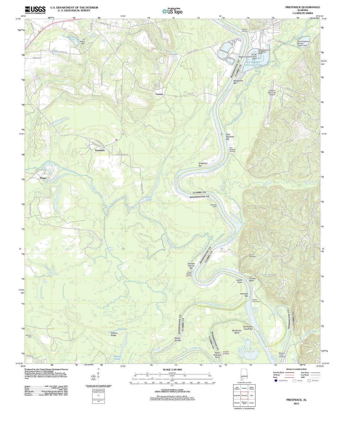 2011 Prestwick, AL - Alabama - USGS Topographic Map