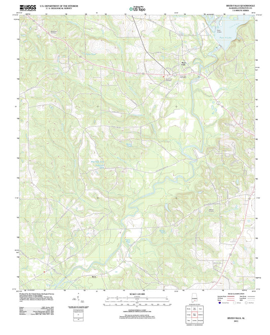 2011 River Falls, AL - Alabama - USGS Topographic Map