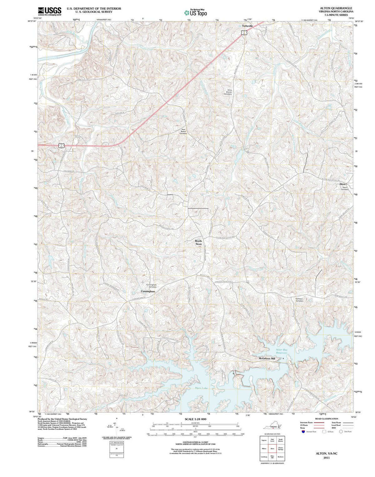 2011 Alton, VA - Virginia - USGS Topographic Map