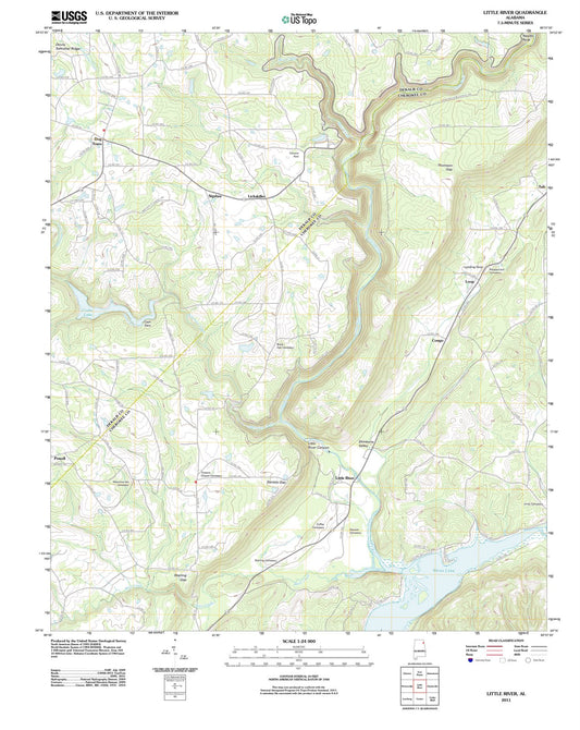 2011 Little River, AL - Alabama - USGS Topographic Map