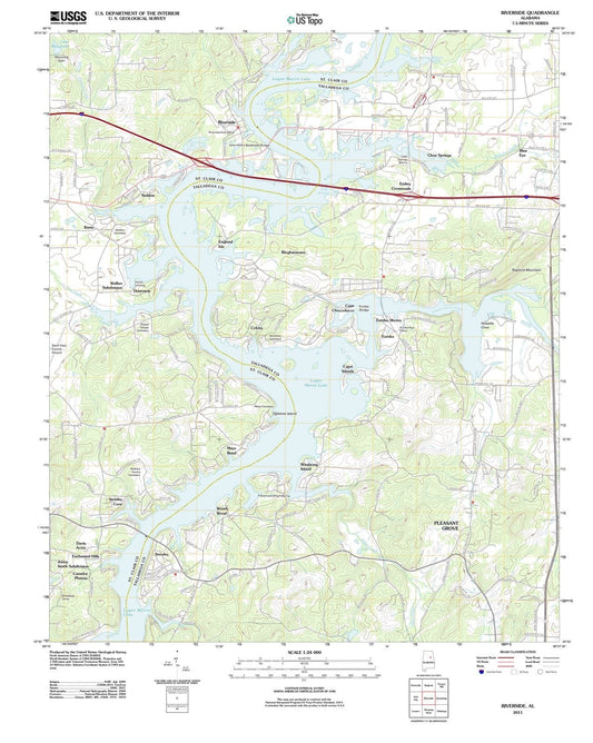 2011 Riverside, AL - Alabama - USGS Topographic Map