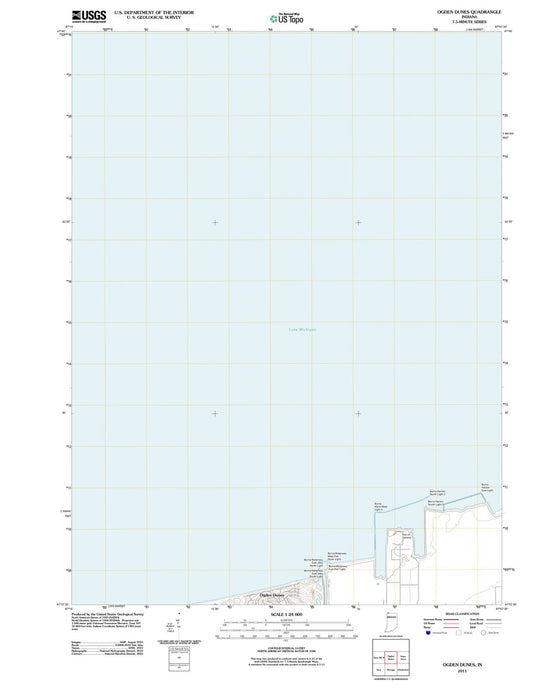 2011 Ogdenunes, in - Indiana - USGS Topographic Map
