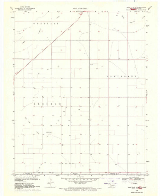 1969 Boise City, OK - Oklahoma - USGS Topographic Map v3