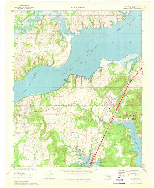 1971 Canadian, OK - Oklahoma - USGS Topographic Map