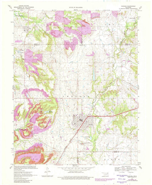 1970 Chelsea, OK - Oklahoma - USGS Topographic Map