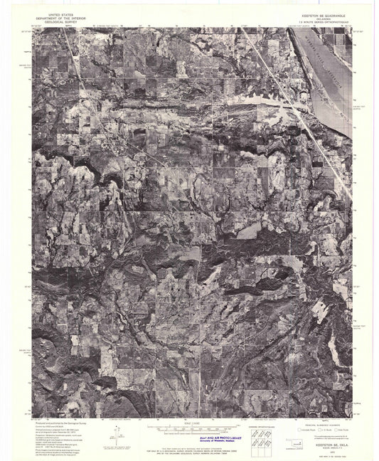 1972 Keefeton, OK - Oklahoma - USGS Topographic Map v2