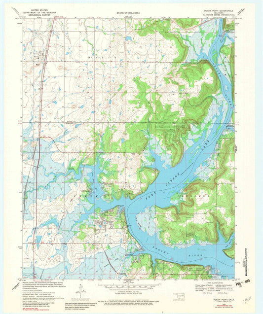 1970 Rocky Point, OK - Oklahoma - USGS Topographic Map