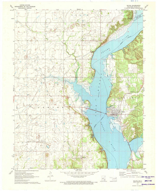 1971 Salina, OK - Oklahoma - USGS Topographic Map