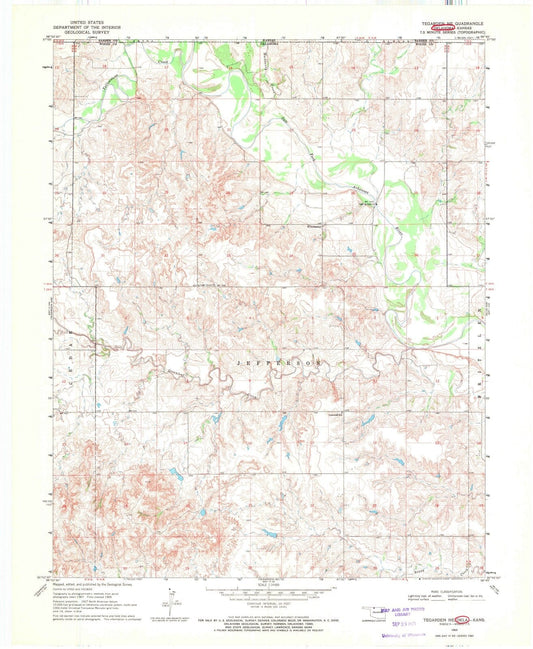 1969 Tegarden, OK - Oklahoma - USGS Topographic Map