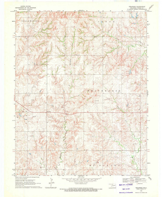 1969 Tegarden, OK - Oklahoma - USGS Topographic Map v4