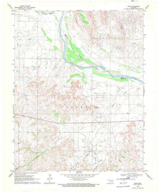 1969 Togo, OK - Oklahoma - USGS Topographic Map