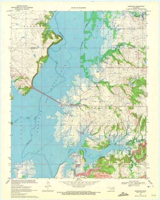 1970 Winganon, OK - Oklahoma - USGS Topographic Map