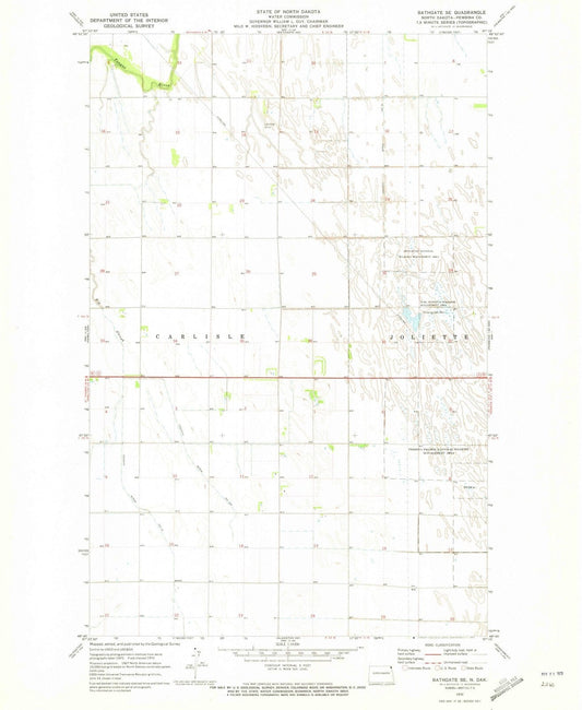 1970 Bathgate, ND - North Dakota - USGS Topographic Map