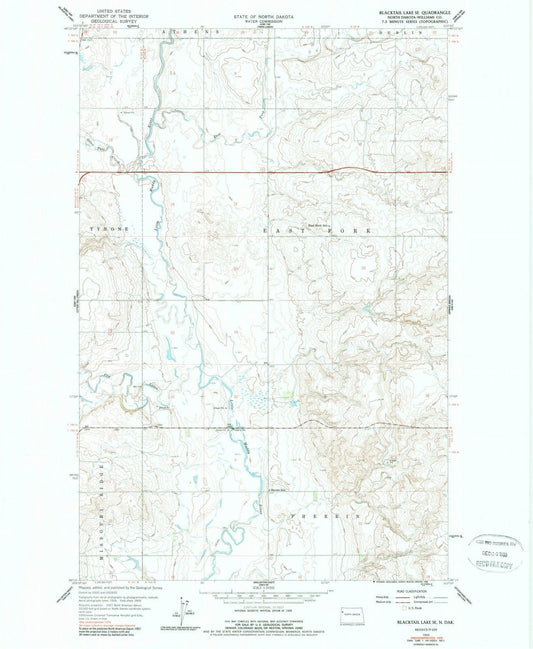 1959 Blacktail Lake, ND - North Dakota - USGS Topographic Map