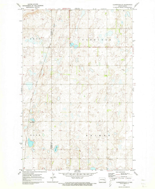 1970 Clementsville, ND - North Dakota - USGS Topographic Map