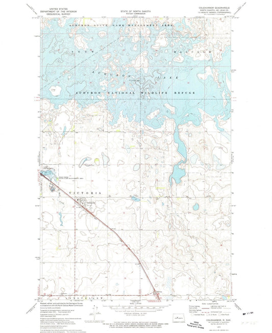 1972 Coleharbor, ND - North Dakota - USGS Topographic Map