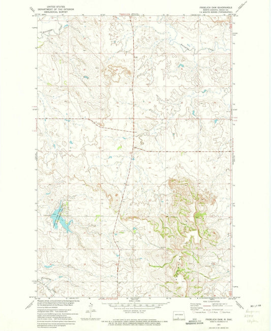 1971 Froelicham, ND - North Dakota - USGS Topographic Map