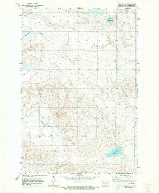 1971 Grassna, ND - North Dakota - USGS Topographic Map