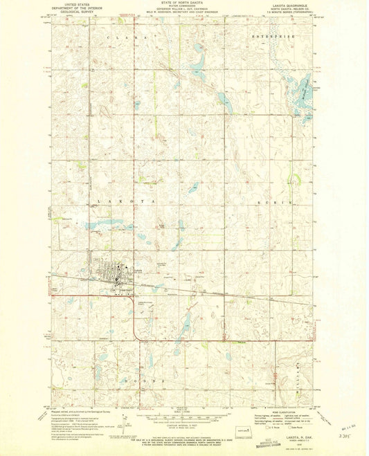 1970 Lakota, ND - North Dakota - USGS Topographic Map