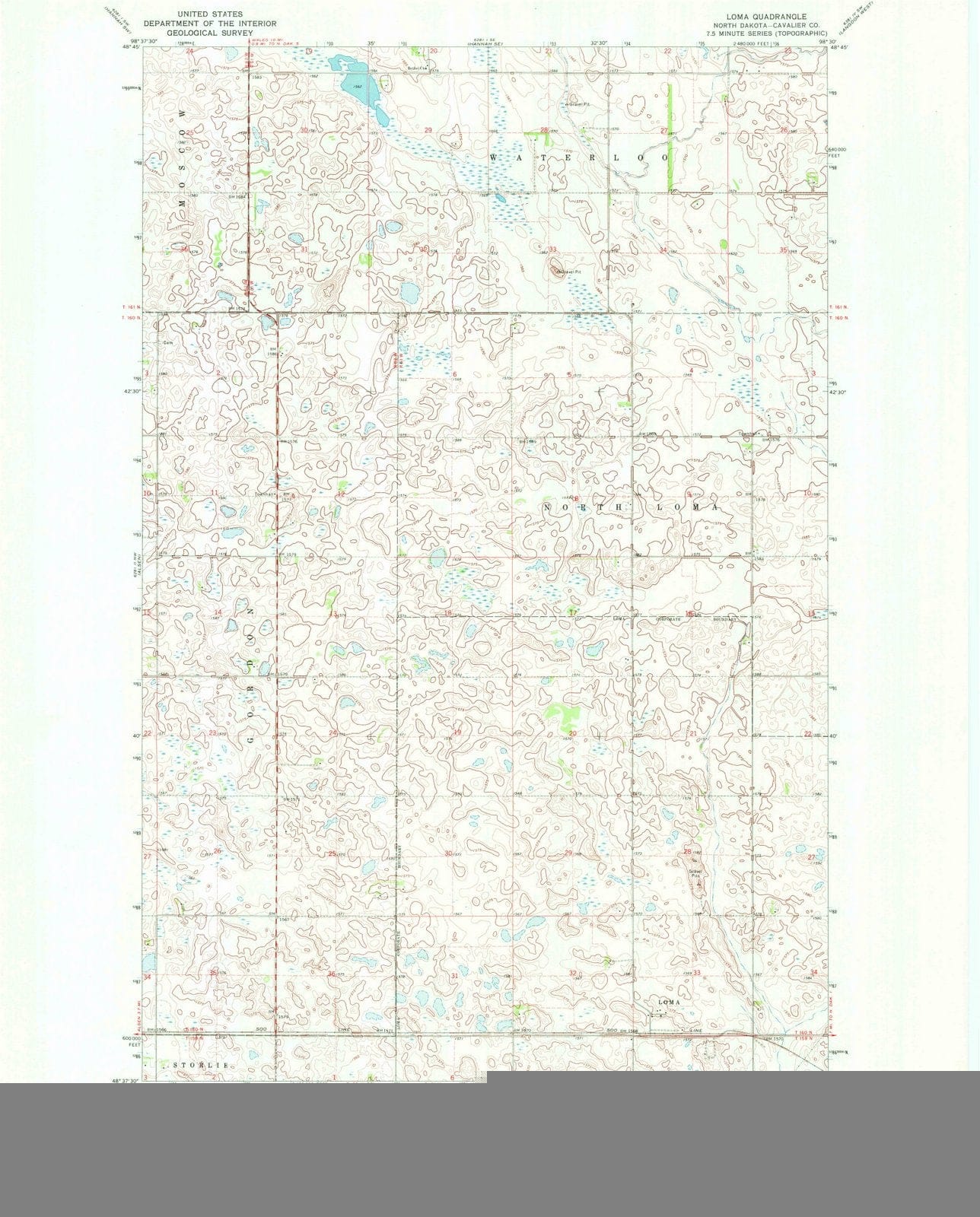 1970 Loma, ND - North Dakota - USGS Topographic Map