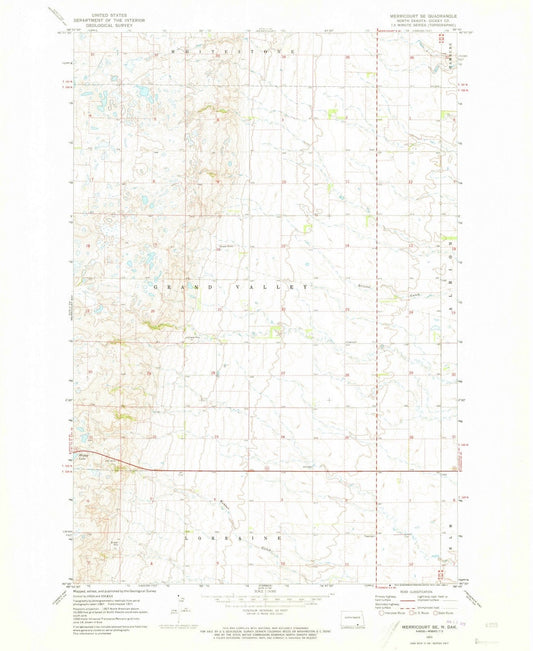 1971 Merricourt, ND - North Dakota - USGS Topographic Map v2